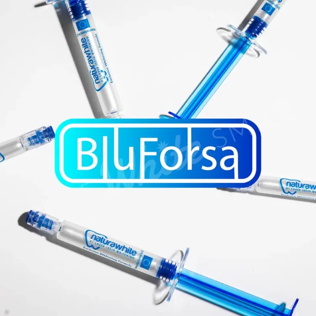 Professional USA developed Blu Forsa teeth whitening products used during laser teeth whitening treatments at Pure White Smile in Chorley.